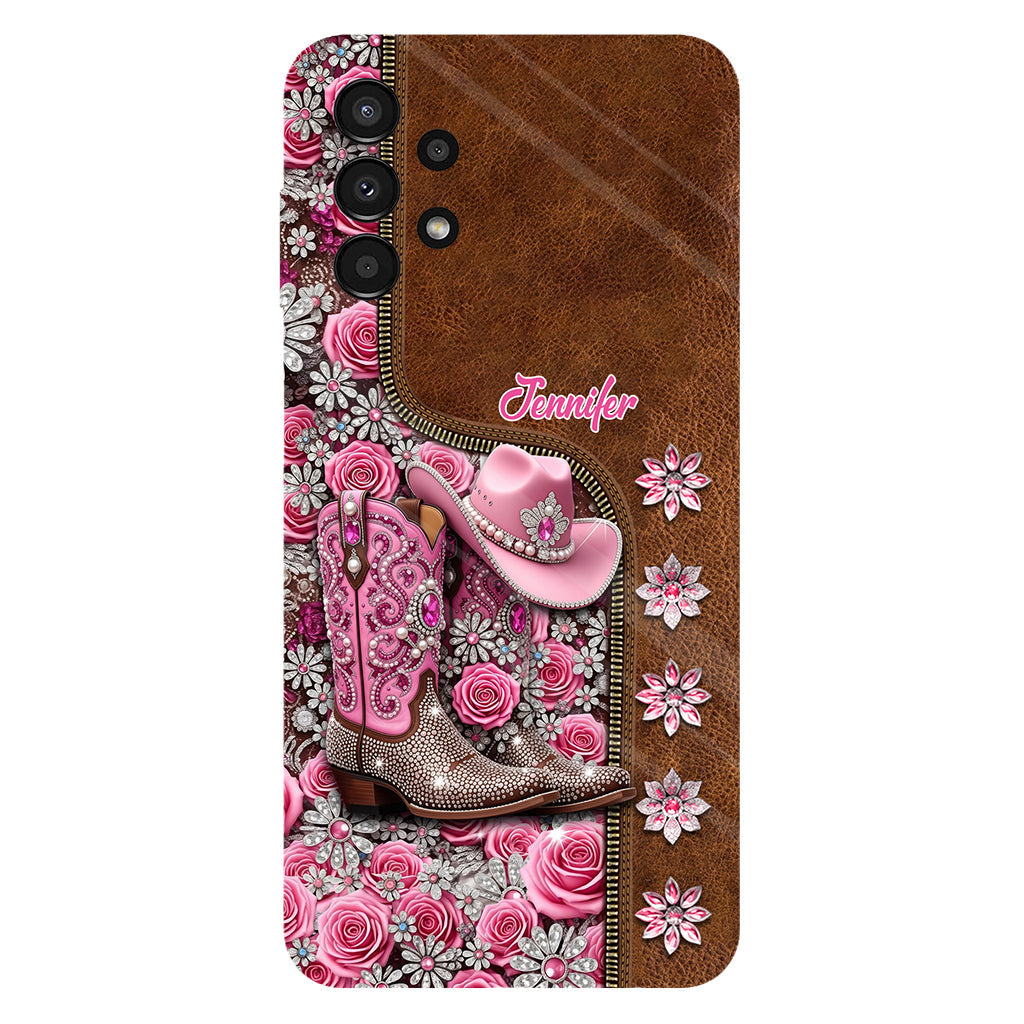 Beautiful Cowgirl Boots - Personalized Cowgirl Full Print Phone Case