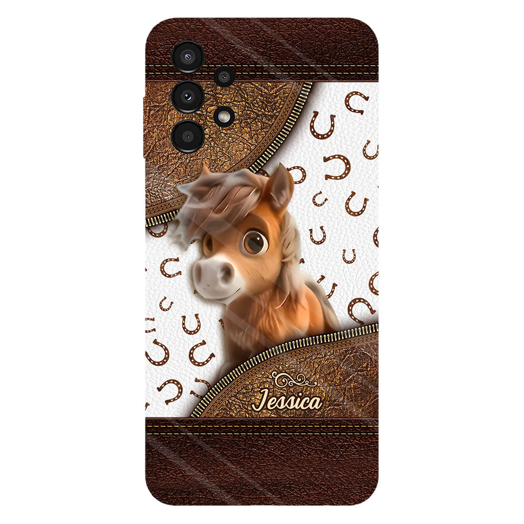 Cute Horse - Personalized Horse Full Print Phone Case