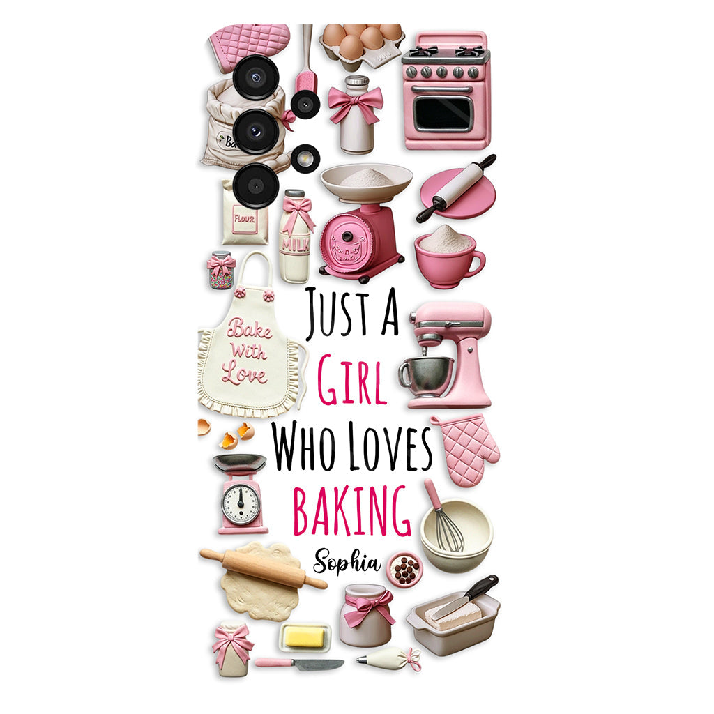 Just A Girl Who Loves Baking - Personalized Baking Full Print Phone Case