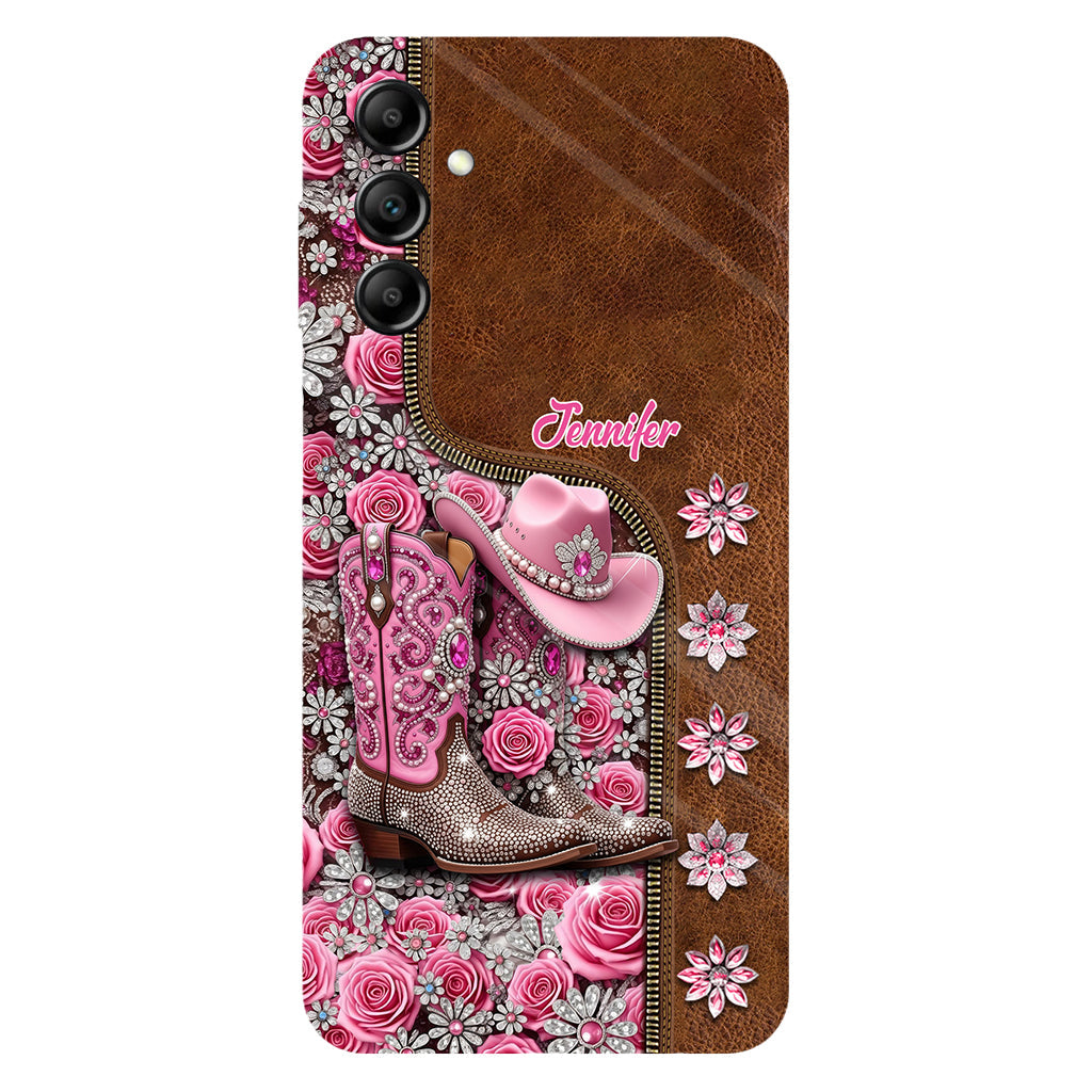 Beautiful Cowgirl Boots - Personalized Cowgirl Full Print Phone Case