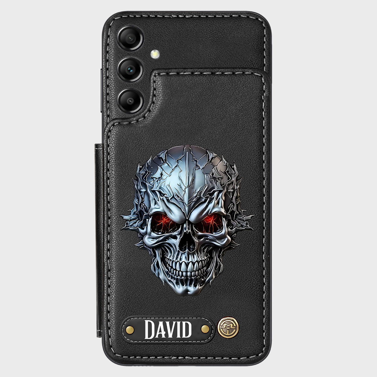 Cool Skull - Personalized Skull Wallet Phone Case