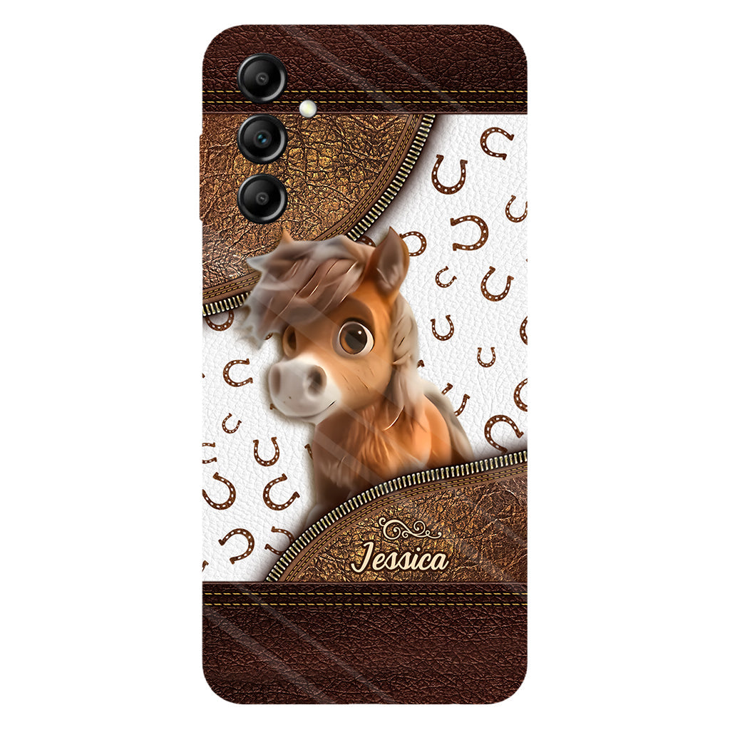 Cute Horse - Personalized Horse Full Print Phone Case