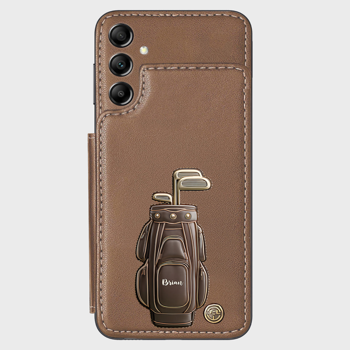 Luxury Gift For Golfer Custom Name - Personalized Golf Wallet Phone Case