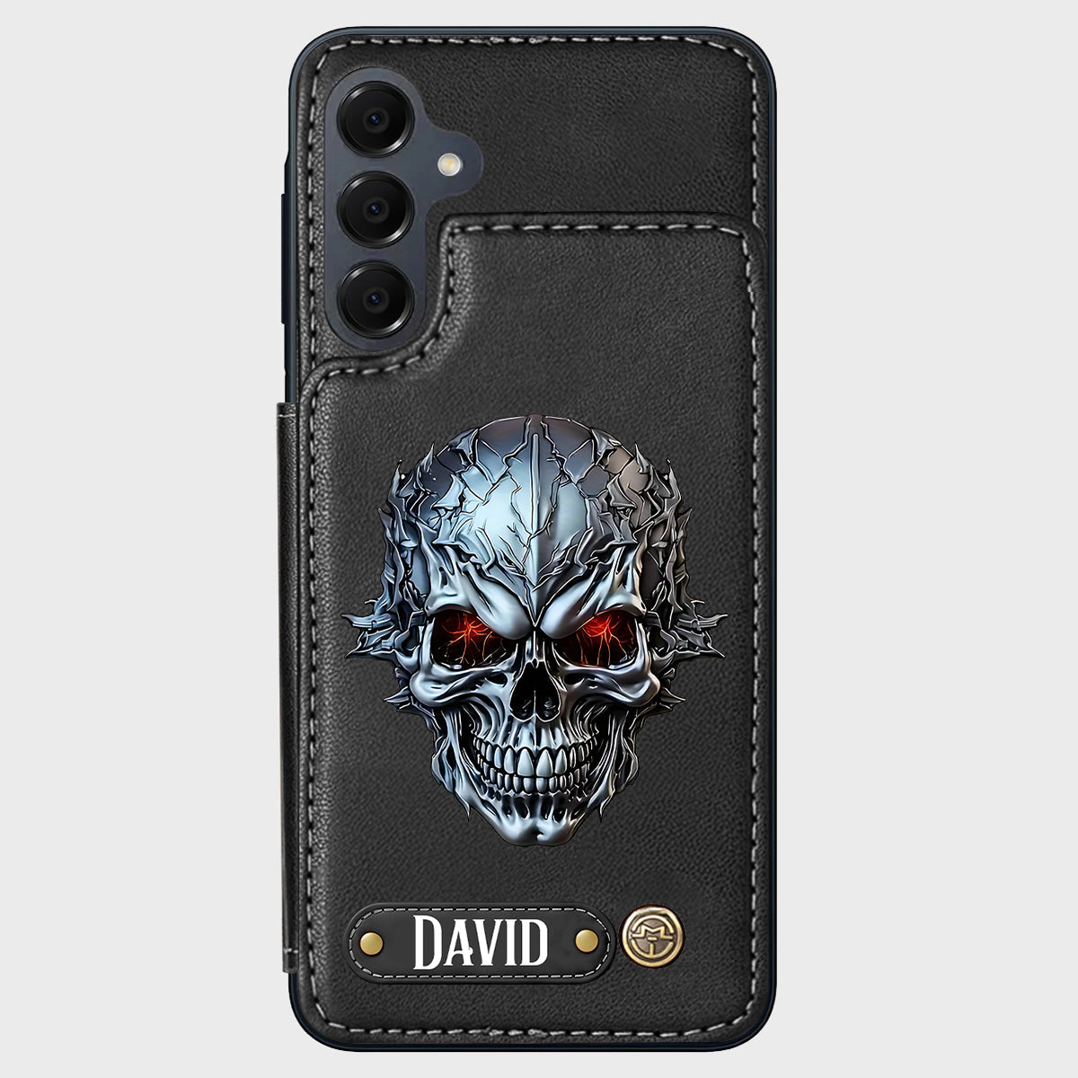 Cool Skull - Personalized Skull Wallet Phone Case
