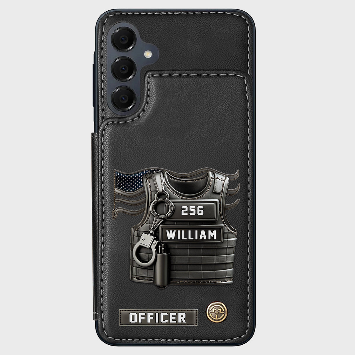 Serve And Protect - Personalized Police Officer Wallet Phone Case