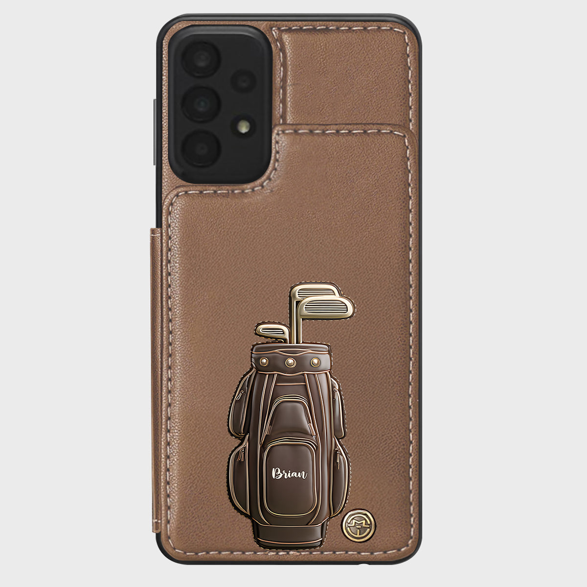 Luxury Gift For Golfer Custom Name - Personalized Golf Wallet Phone Case