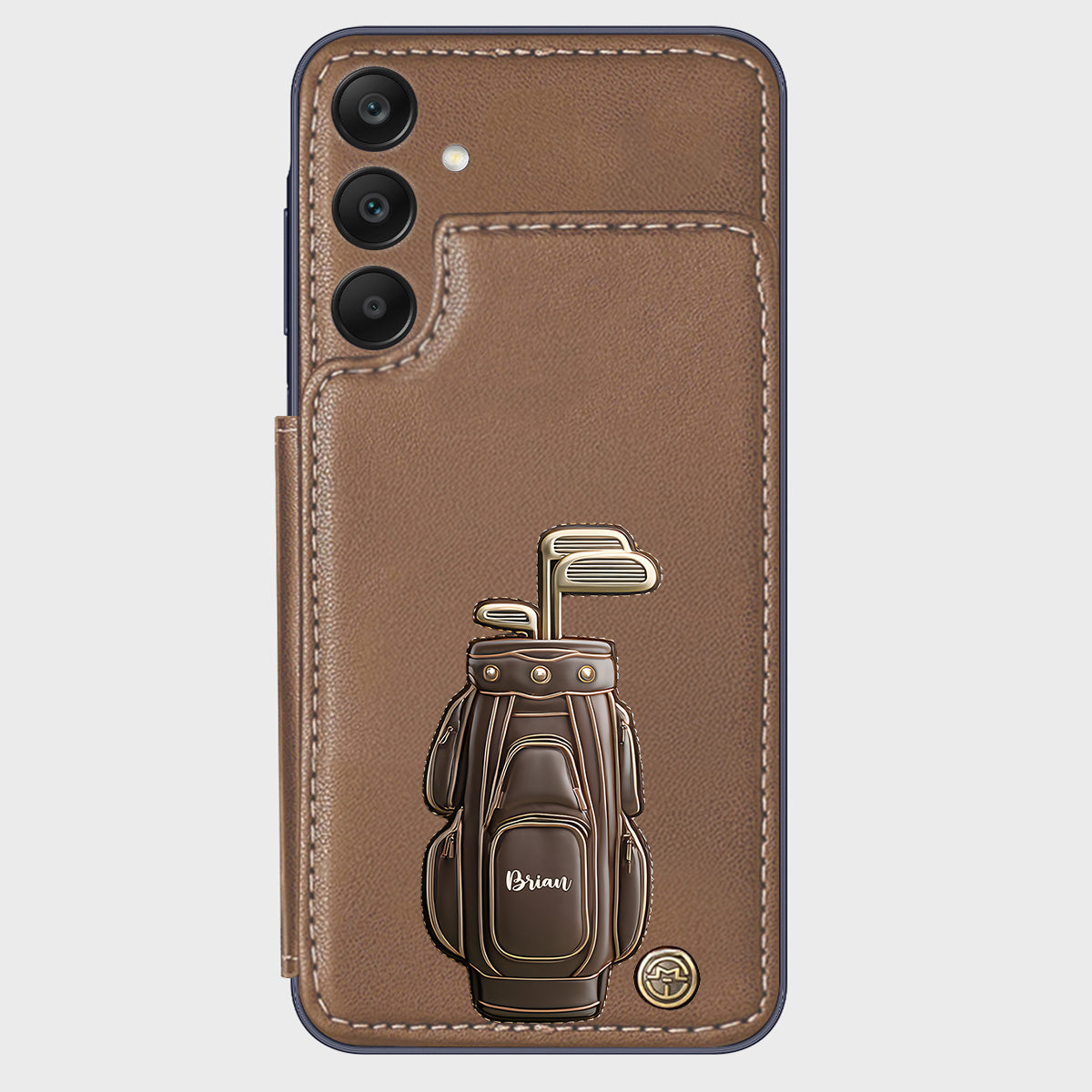 Luxury Gift For Golfer Custom Name - Personalized Golf Wallet Phone Case