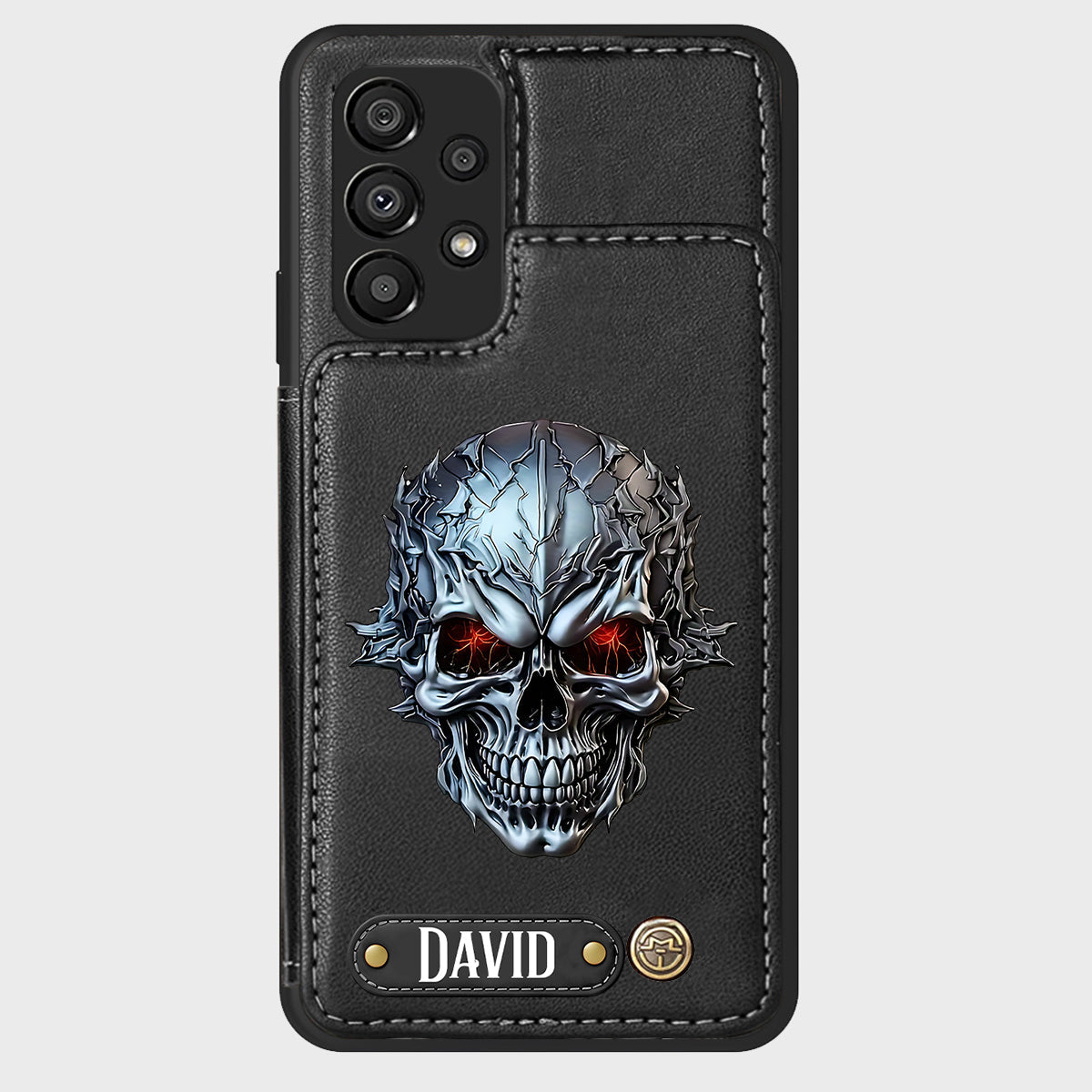 Cool Skull - Personalized Skull Wallet Phone Case
