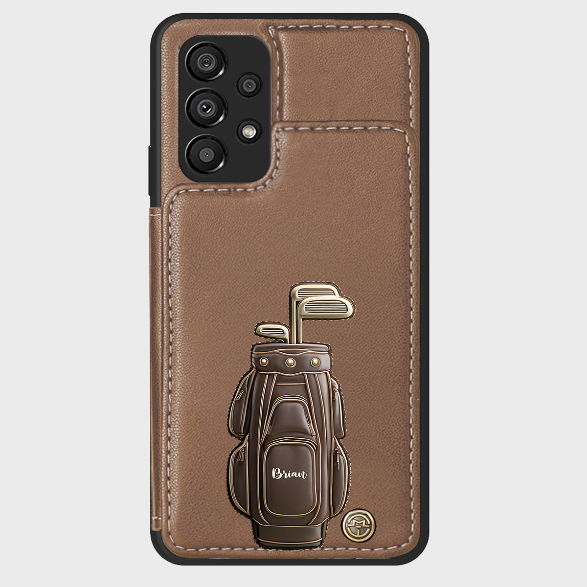 Luxury Gift For Golfer Custom Name - Personalized Golf Wallet Phone Case
