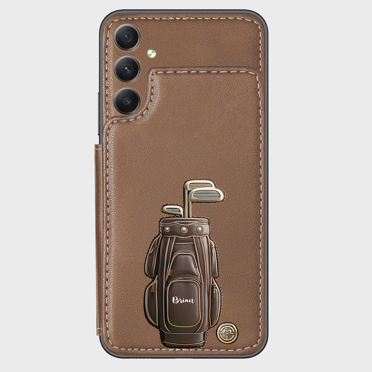 Luxury Gift For Golfer Custom Name - Personalized Golf Wallet Phone Case
