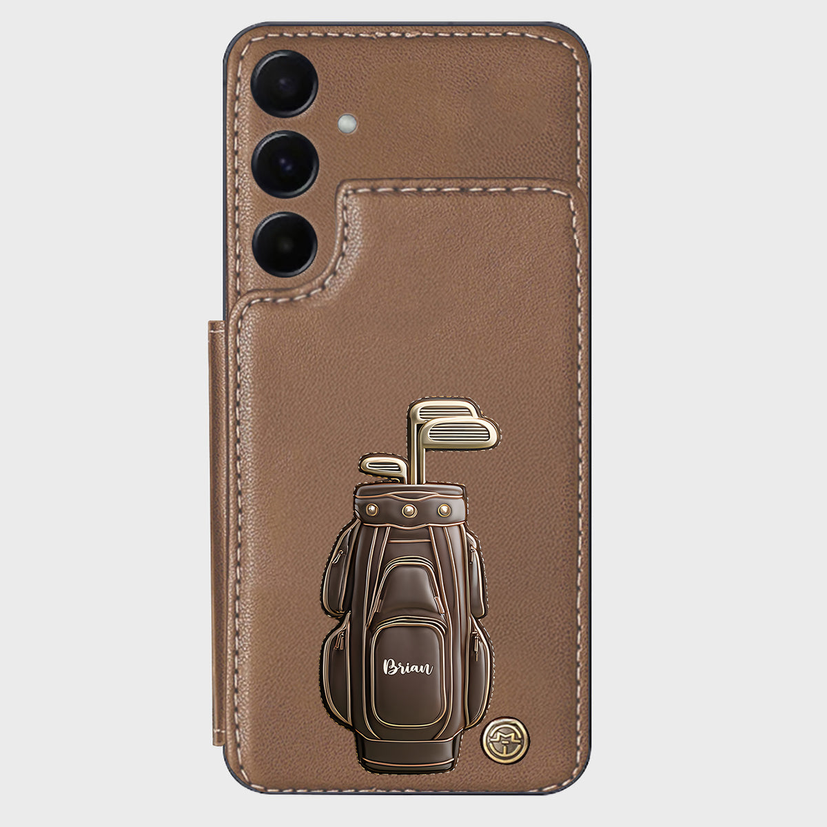 Luxury Gift For Golfer Custom Name - Personalized Golf Wallet Phone Case