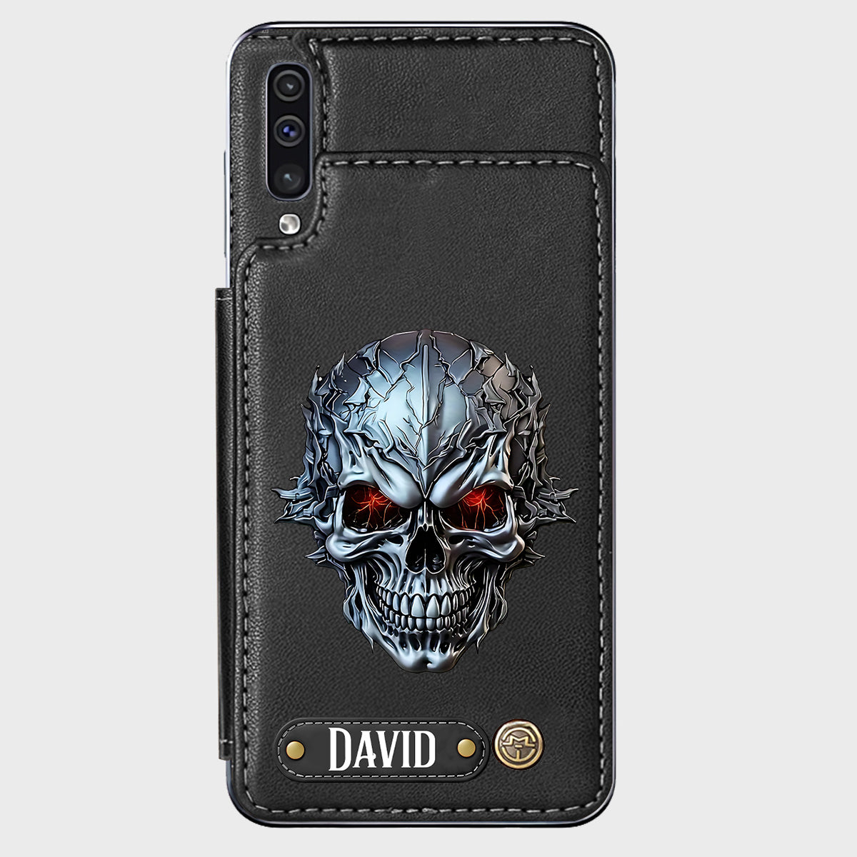 Cool Skull - Personalized Skull Wallet Phone Case