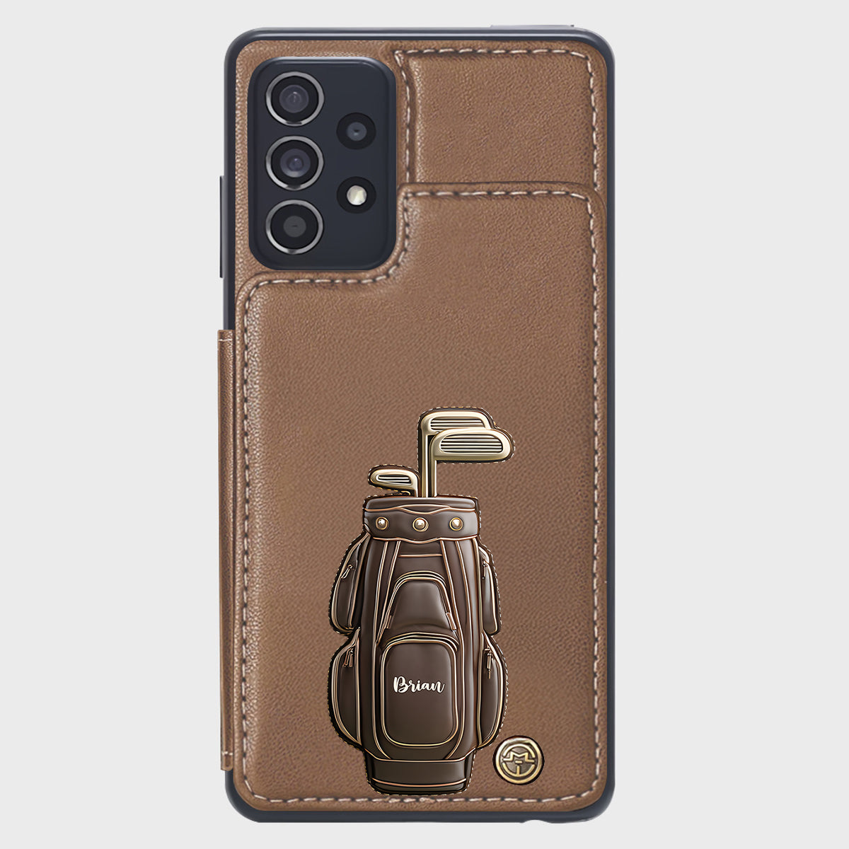 Luxury Gift For Golfer Custom Name - Personalized Golf Wallet Phone Case