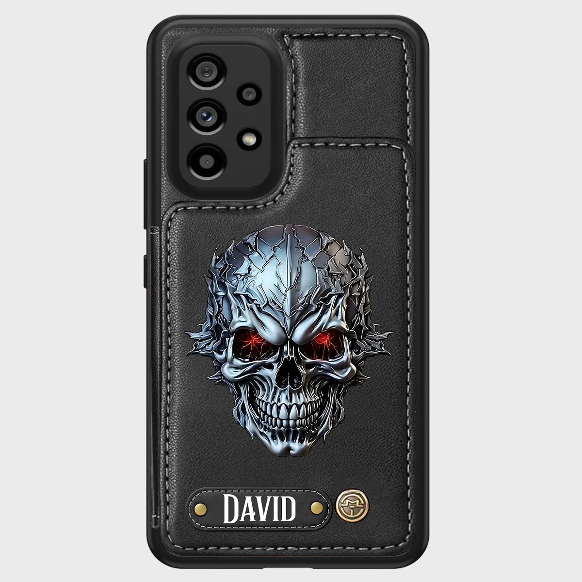 Cool Skull - Personalized Skull Wallet Phone Case