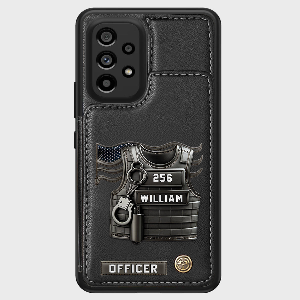 Serve And Protect - Personalized Police Officer Wallet Phone Case