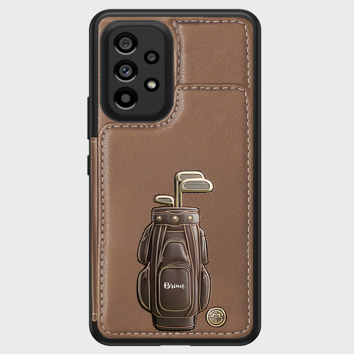 Luxury Gift For Golfer Custom Name - Personalized Golf Wallet Phone Case