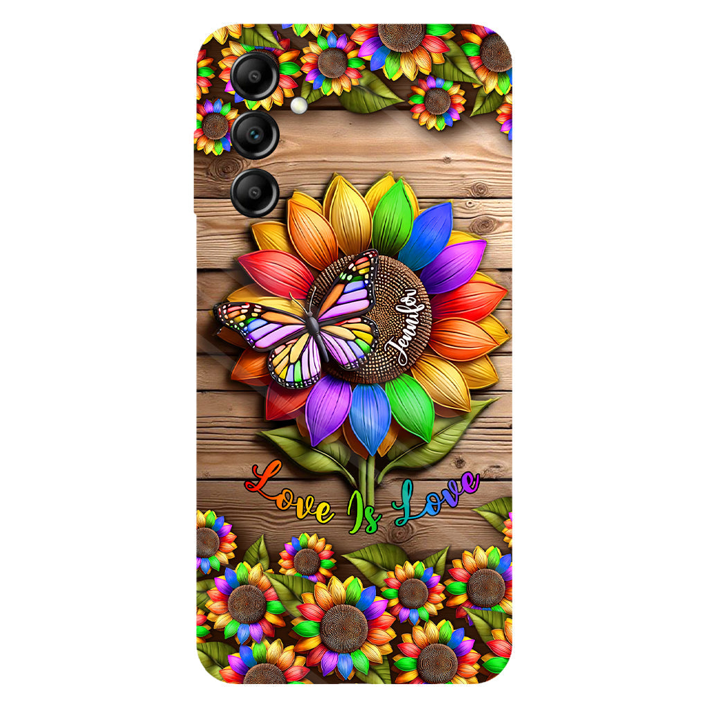 Love Is Love - Personalized LGBT Support Full Print Phone Case