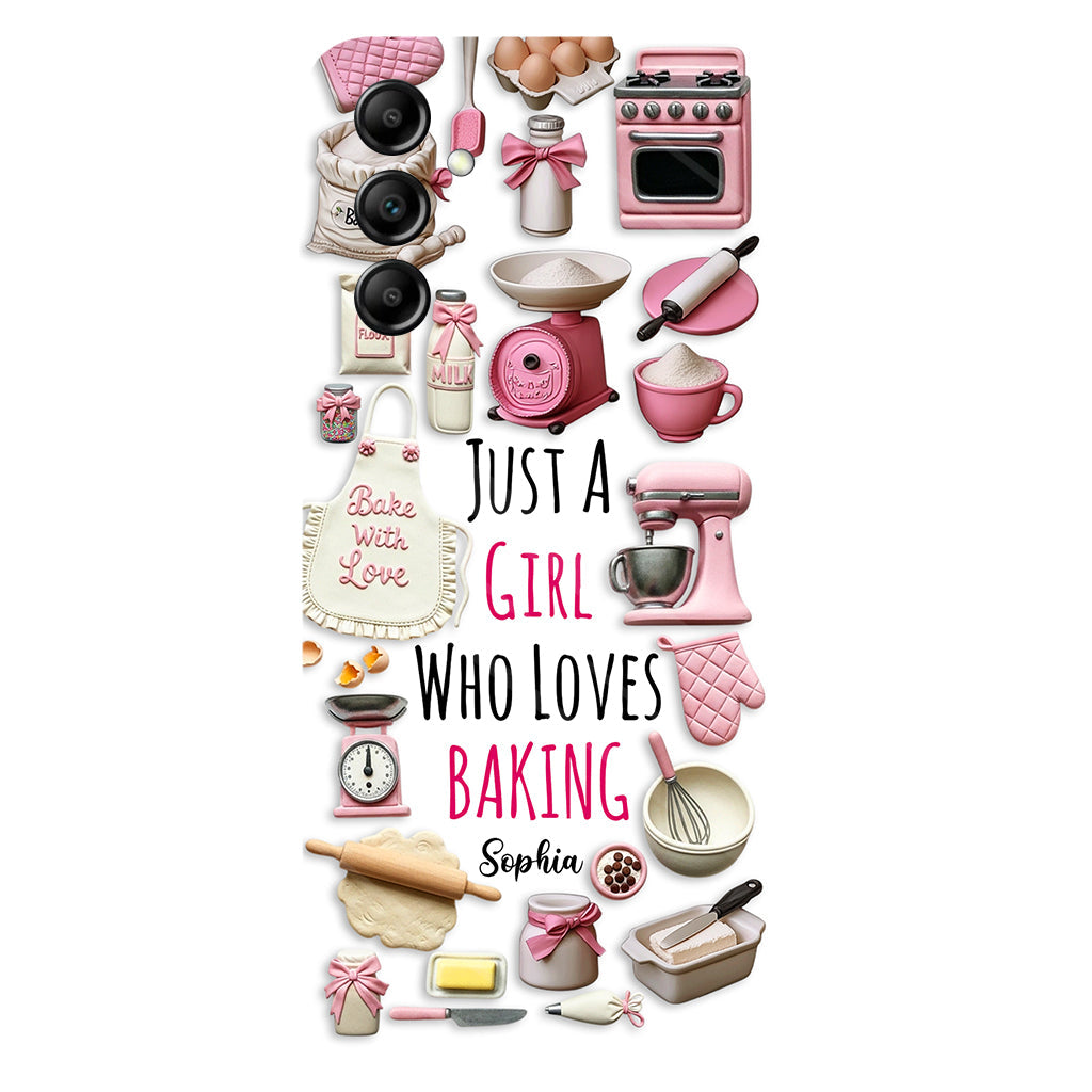 Just A Girl Who Loves Baking - Personalized Baking Full Print Phone Case