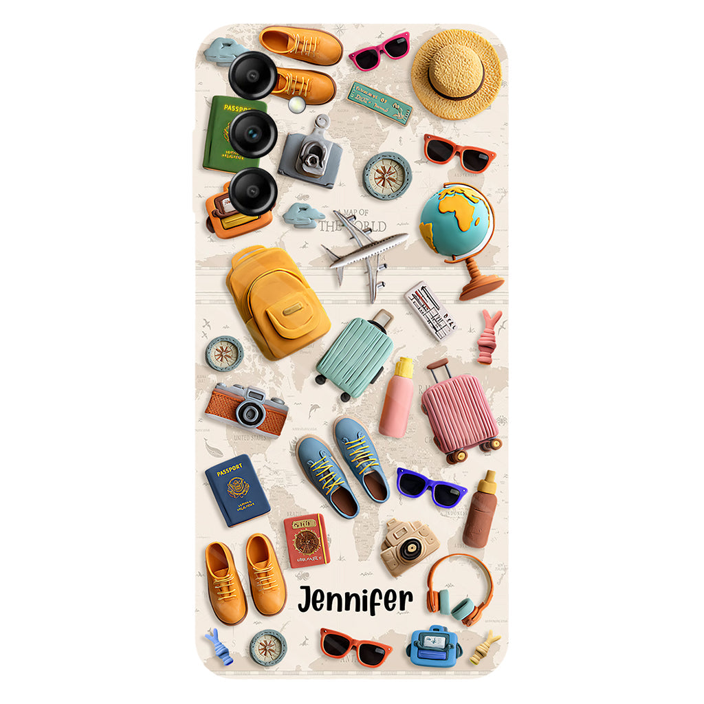 Just A Girl Who Loves Traveling - Personalized Travelling Full Print Phone Case