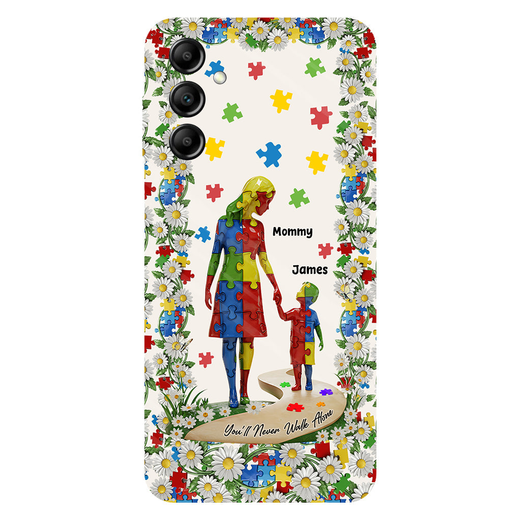 You'll Never Walk Alone - Personalized Autism Awareness Full Print Phone Case