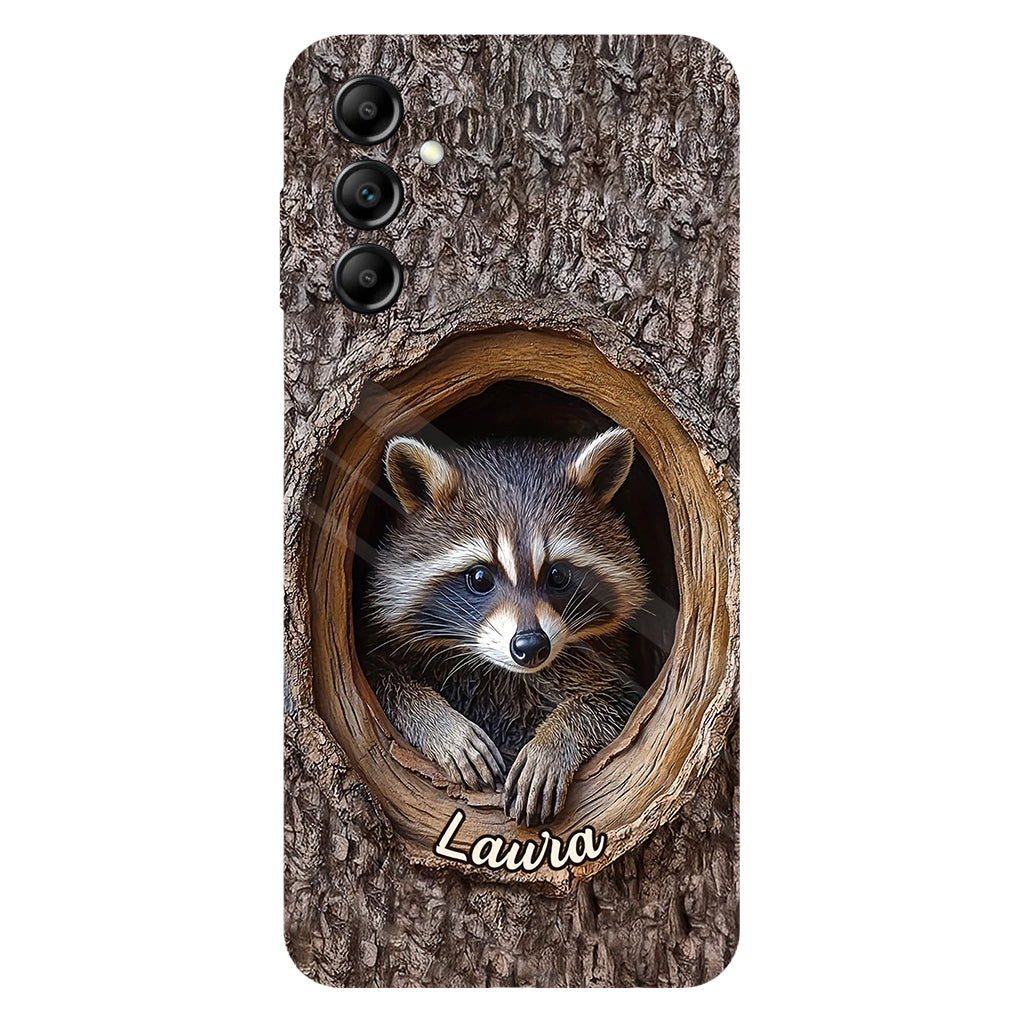 Adorable Raccoon - Personalized Raccoon Full Print Phone Case