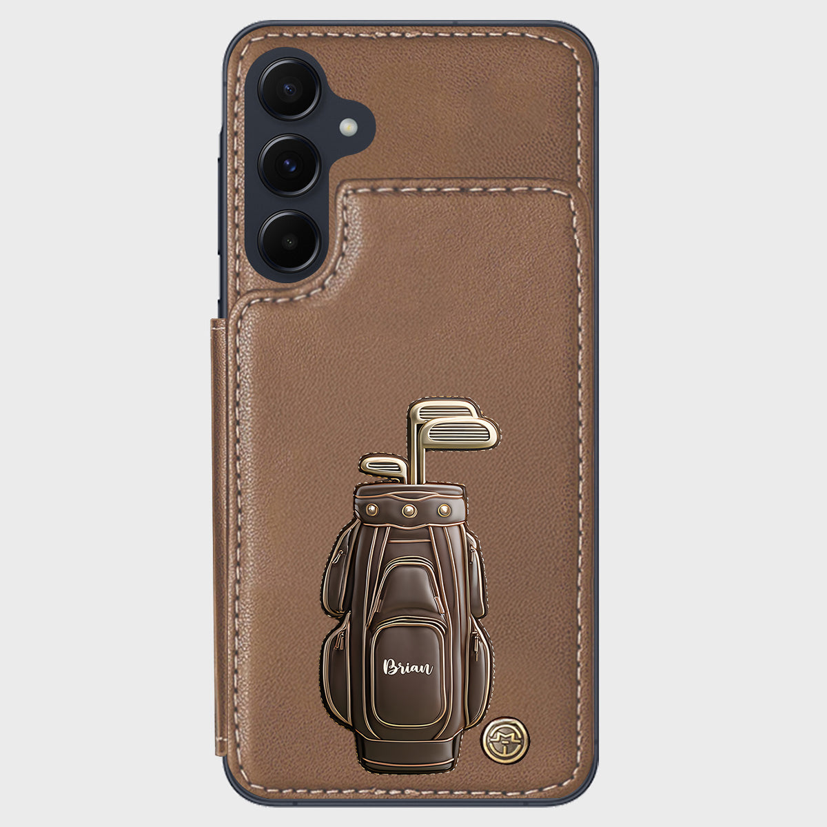 Luxury Gift For Golfer Custom Name - Personalized Golf Wallet Phone Case