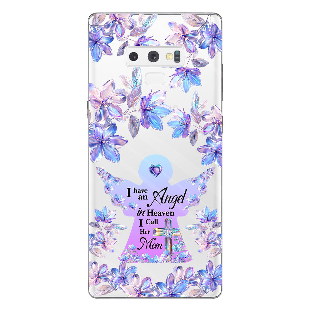 Angel In Heaven - Personalized Memorial Clear Phone Case