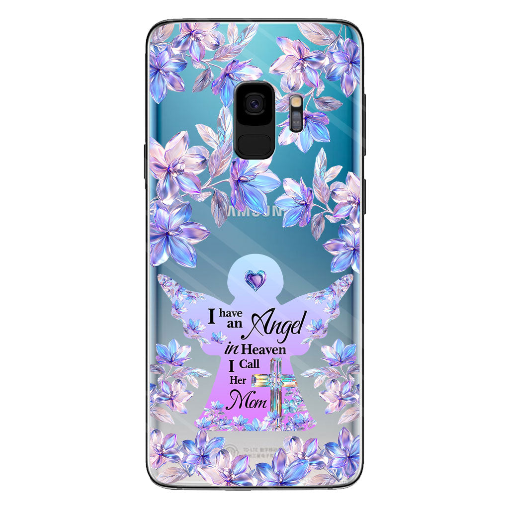 Angel In Heaven - Personalized Memorial Clear Phone Case