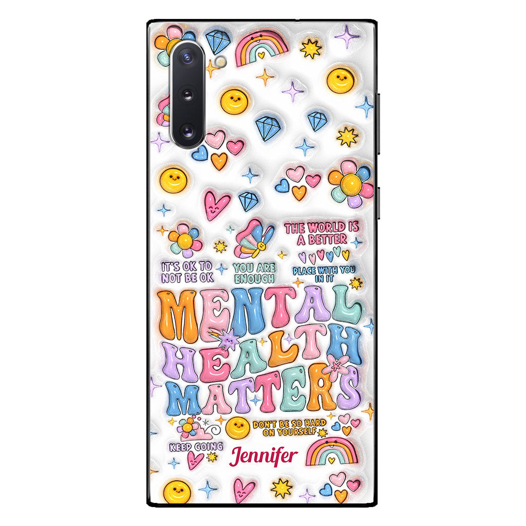 Mental Health Matter - Personalized Mental Health Awareness Clear Phone Case