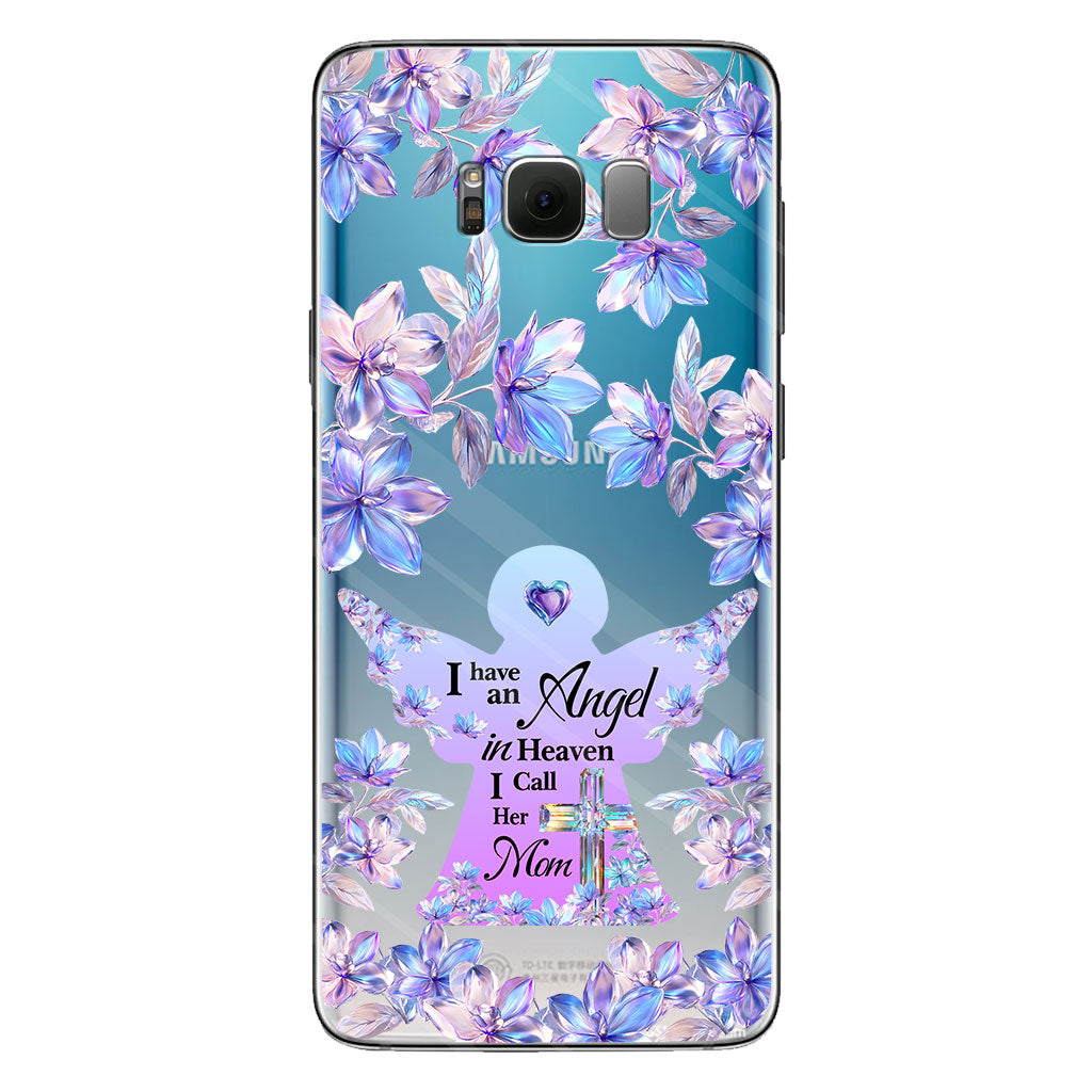 Angel In Heaven - Personalized Memorial Clear Phone Case