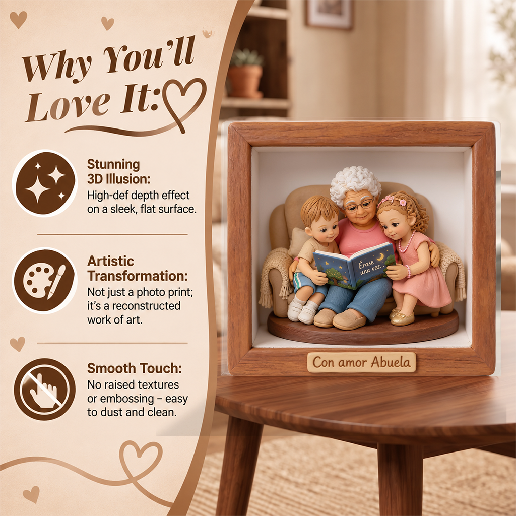 Personalized Custom Photo Single Mom Family Custom Shaped Acrylic Plaque Keepsake Gift