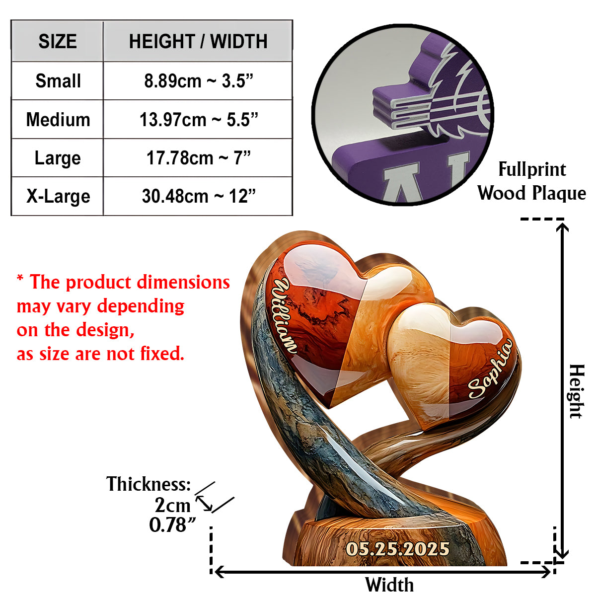 Sweethearts Christmas Gift for Couple - Personalized Couple Custom Shaped Acrylic Plaque