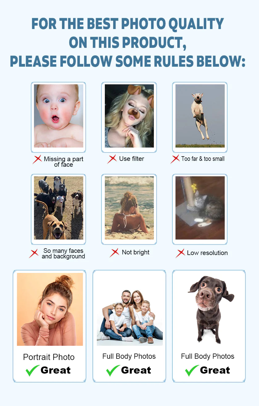 Custom Photo Slippers - gift for dog lover, cat lover, anyone - Personalized Slippers