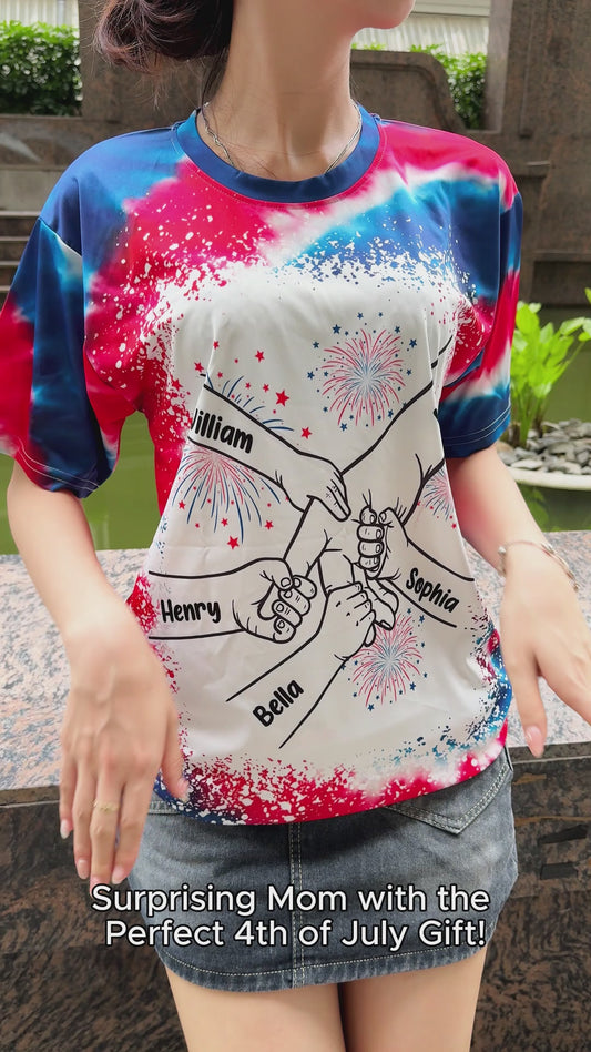 Grandma's Life 4th Of July - Personalized Grandma All Over Shirt