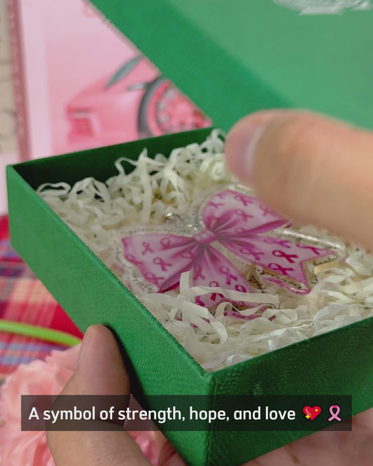 Together We Win - Breast Cancer Awareness Transparent Keychain