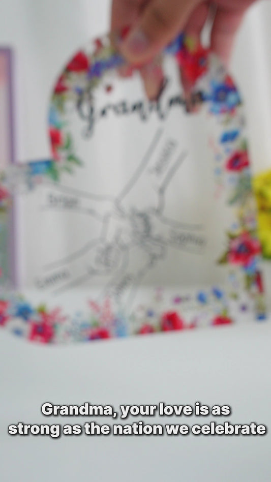 Grandma's Life 4th Of July - Personalized Grandma Custom Shaped Acrylic Plaque