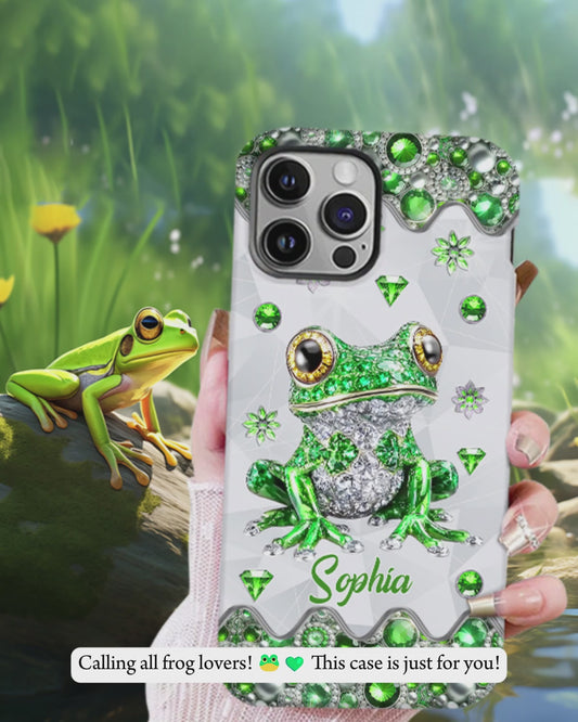 Just A Girl Who Loves Frogs - Personalized Frog Full Print Phone Case