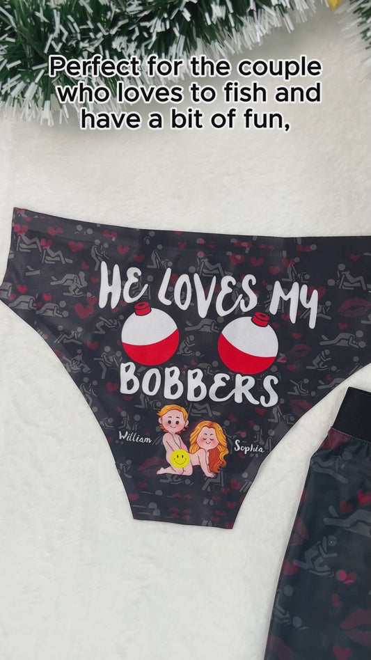I Love His Pole I Love Her Bobbers - Personalized Fishing Women Briefs & Men Boxer Briefs