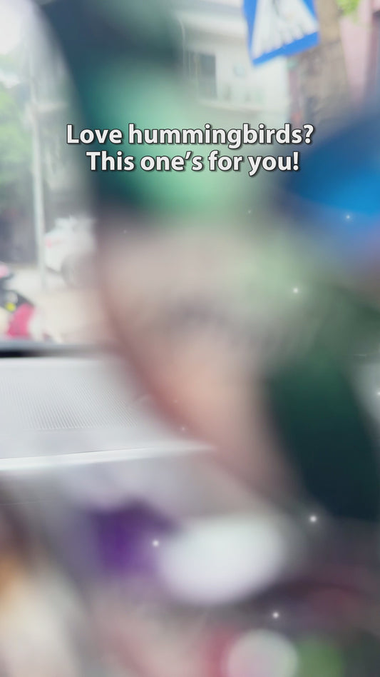 Family Members Hummingbirds Beautiful Birds - Personalized Family Custom Shaped Car Ornament