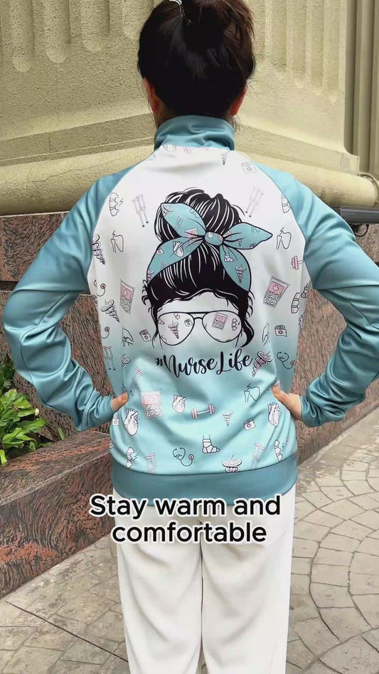 Nurse Jacket - Personalized Nurse Zip Jacket