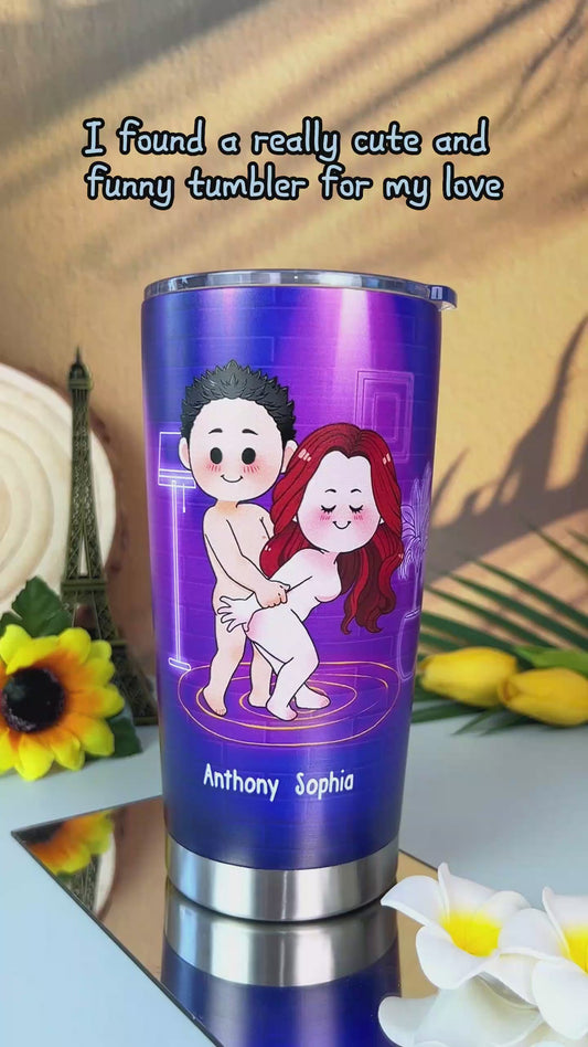 Roses Are Red The Morning Is Foggy - Personalized Couple Tumbler