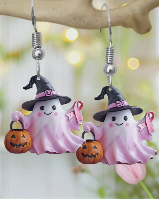 Breast Cancer Awareness - Personalized Breast Cancer Awareness Earrings