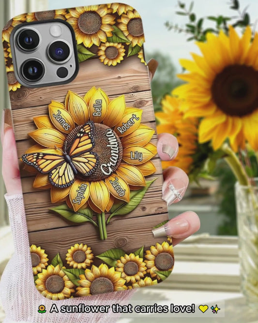 You Are My Sunshine Grandma Mom - Personalized Grandma Full Print Phone Case