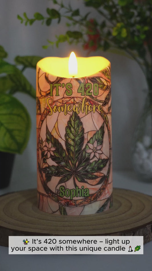 High Times - Personalized Weed Flameless Candle