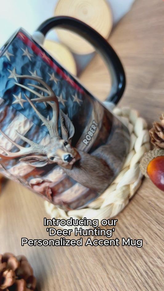 Deer Hunting - Personalized Hunting Accent Mug