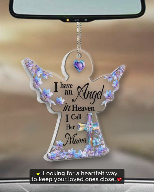 Angel In Heaven - Personalized Memorial Transparent Car Ornament