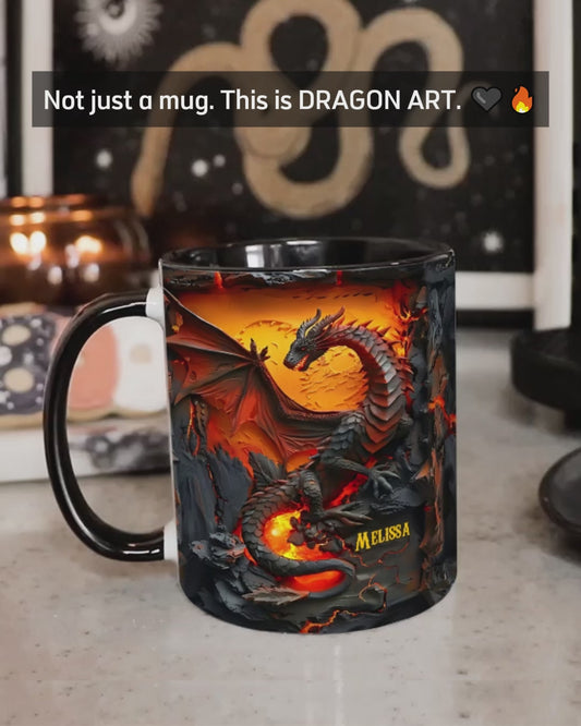Love Dragons - Personalized Dragon Accent Mug