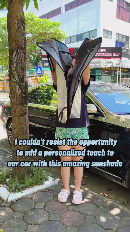 Adventure Awaits - Husband And Wife gift for wife, husband, girlfriend, boyfriend, mom, dad - Personalized Car Sunshade