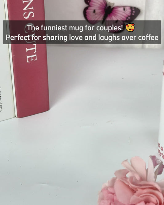 I Love You - Personalized Couple Heart Handle Mug