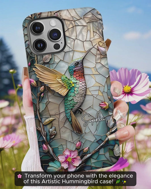Artistic Hummingbird - Personalized Gardening Full Print Phone Case